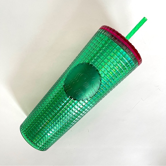 STARBUCKS 24oz TUMBLER LIMITED EDITION BEST MOST FAVORITE IRIDESCENT GREEN - Picture 2 of 4